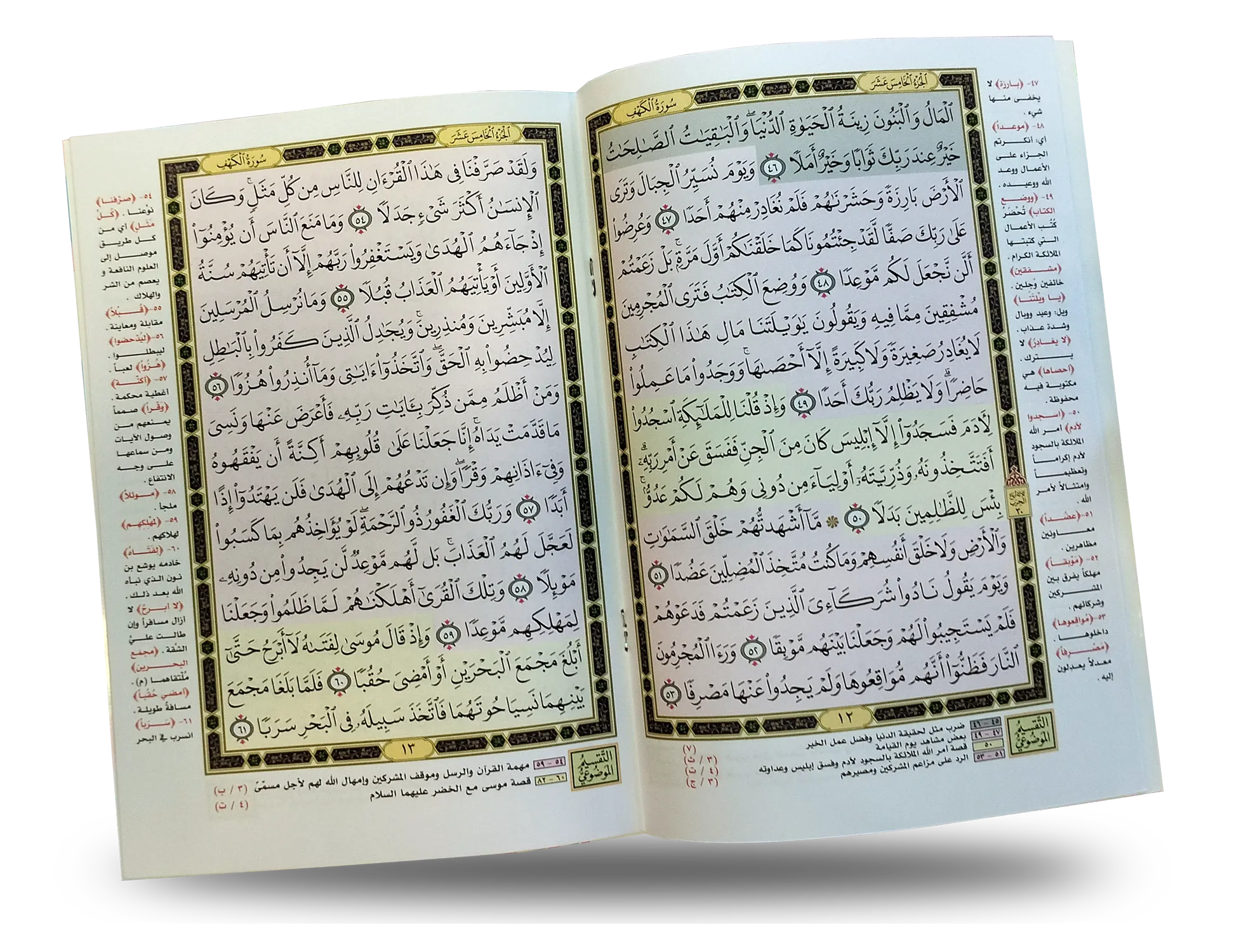 أجزاء من التقسيم الموضوعي